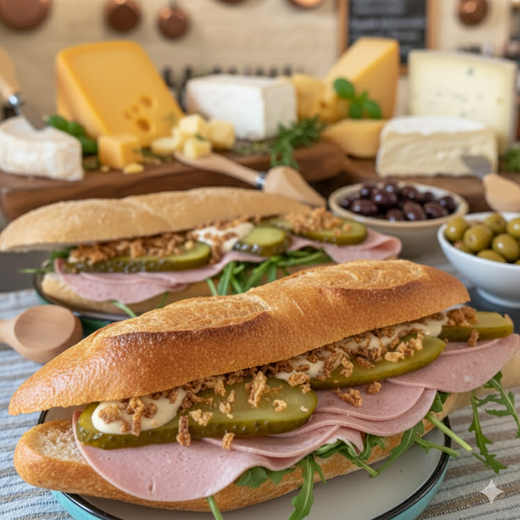 Beloney/Lyoner on Homemade French Bread, With choice of toppings M 6LY