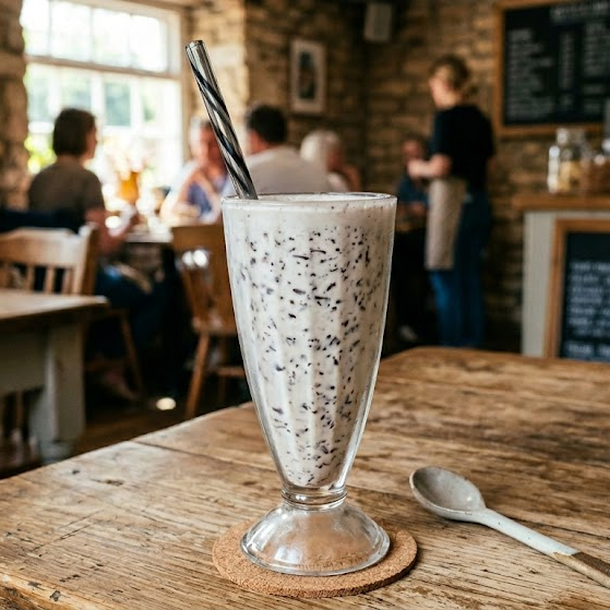 Stracciatella Milkshake with Belgian Chocolate 16 oz