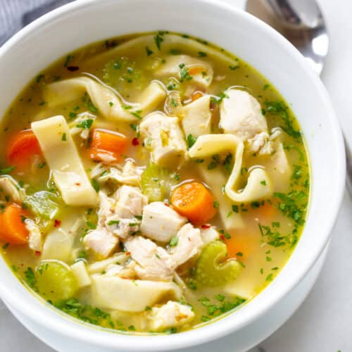 German Grandmother's Chicken Soup with Bread