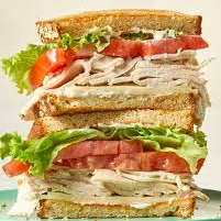 Pork Titan TRIPLE 4 Decker with Farmers Ham slices 4 WB 6PORKH L T